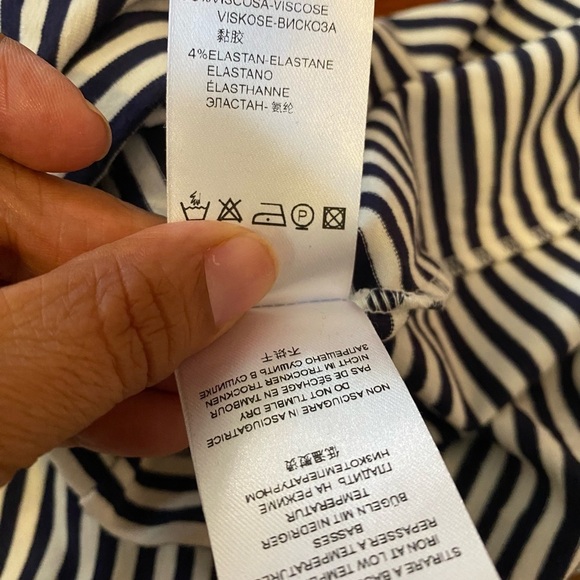 Pietro Brunelli Made in Italy Nautical Navy and White Striped Top maternity - Picture 13 of 14